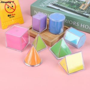 Stacking Blocks | 8 Pcs/Set Transparent Geometric Shpaed Blocks Montessori Stacking Toy Solid Geometry Math Educational Toys Birthday Gifts Building & Construction Toys Stacking Blocks