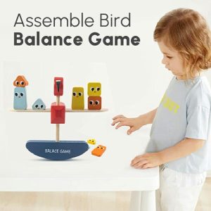 Stacking Blocks | Balance Block Stacked Wooden Toy Montessori Animal Balance Tower Game Fine Motor Skills Interactive Educational Activity Toy Building & Construction Toys Stacking Blocks