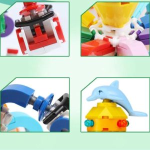 Stacking Blocks | Creative Amusement Park Rides Mini Rotating Octopus Moc Building Block Brick Educational Toy Collection For Gift Building & Construction Toys Stacking Blocks