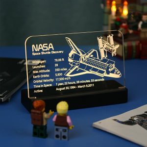 Stacking Blocks | Easylite Led Light Acrylic Display Board Nameplate For Nasa Space Shuttle Discovery 10283 Building Block Brick Toys Set No Model Building & Construction Toys Stacking Blocks