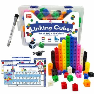 Stacking Blocks | Math Toys Cubes Homeschool Early Educational Stacked Multilink Linking Cubes Counting Snap Learning Blocks Building & Construction Toys Stacking Blocks