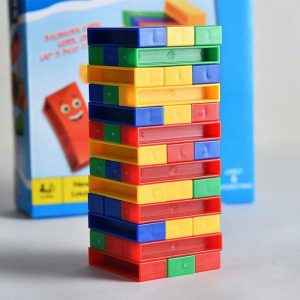 Stacking Blocks | Party Board Game For Adults Stacking Blocks Tower Games Educational Family Board Game Balancing Cube Tabletop Game For Home Part Building & Construction Toys Stacking Blocks