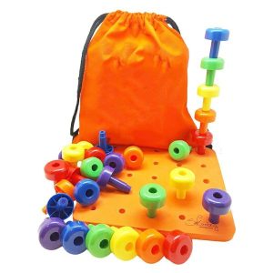 Stacking Blocks | Stacking Board Game Building Blocks Toys 3D Large-Particle Stack Space Construction Fine Motor Training Educational Toys Building & Construction Toys Stacking Blocks