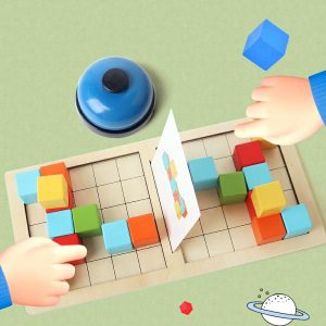 Stacking Blocks | Wooden Creative Block Puzzle Montessori Hand Eye Coordination Toy Set Early Educational Toys Stacked Building Building & Construction Toys Stacking Blocks