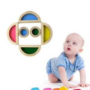 Stacking Blocks | Wooden Rainbow Acrylic Building Toy Stacking Block Developmental Geometry Early Learning Montessori Toy For Preschool Building & Construction Toys Stacking Blocks