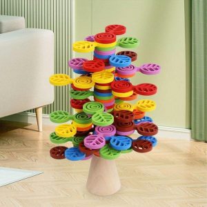 Stacking Blocks | Wooden Stacking Toys Stackable Wood Toy Tree Building Blocks Stimulating Creative & Imaginative Play Stacking Blocks Hours Of Building & Construction Toys Stacking Blocks