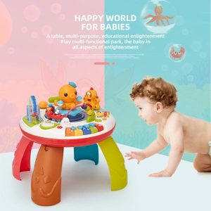 Toy Musical Instrument | Big Table Montessori English Dialogue Music Game Infants Musical Instrument Learning Table Toys Early Educational Study Toy Learning & Education Toy Musical Instrument