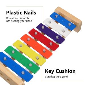 Toy Musical Instrument | Eight Tone Aluminum Piano Hand Knocking Music Toy Xylophone Percussion Instruments For Instrument Puzzle Percussion Learning & Education Toy Musical Instrument