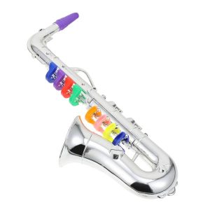 Toy Musical Instrument | Fake Saxophone Toy Simulation Music Saxophone Model Music Toy Trumpet Musical Wind Instruments Birthday Learning & Education Toy Musical Instrument