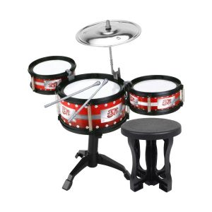 Toy Musical Instrument | Jazz Drum Kits Musical Instrument Toy Gift Mini Band Rock Set For Preschool Stage Performance Learning & Education Toy Musical Instrument