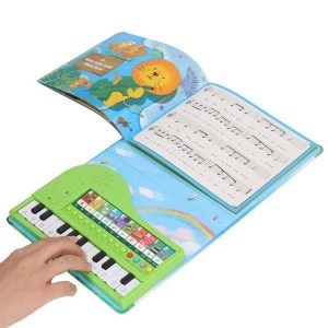 Toy Musical Instrument | Piano Toy Book Educational Recording Function Gift Musical Toy With Light Keys For 3 Years Old Above Learning & Education Toy Musical Instrument