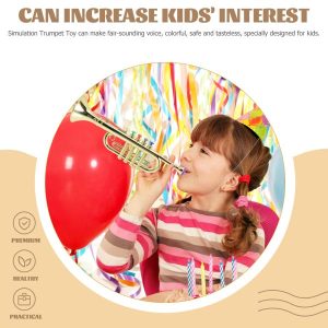 Toy Musical Instrument | Trumpet Puzzle Blow Horn Model Toy Abs Music Instruments For Adults Plastic Learning & Education Toy Musical Instrument