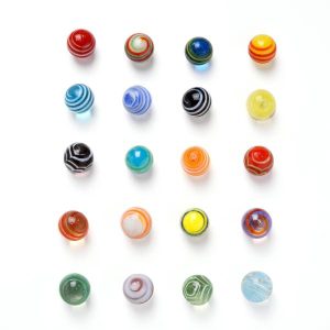 Toy Sports | 20Pcs/Set 16Mm Glass Ball Cream Console Game Pinball Small Marbles Pat Toys Parent- Beads Bouncing Ball Sports & Outdoor Activities Toy Sports