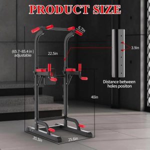 Toy Sports | Fitness Pull Up Bar Station & Multi-Function Gym Equipment For Strength Training Adujustable Height Up To 85.5″,Load 350Lbs Sports & Outdoor Activities Toy Sports