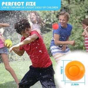 Water Balloons | 12 Pack Reusable Water Balloons Self Sealing Quick Fill Water Bomb Splash Ball Toys Party Supplies For Summer Outdoor Pool Party Pools & Water Activities Water Balloons