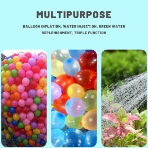 Water Balloons | 500Pcs Multifunction Filler Large Capacity Air And Water Easy Fill Portable Pump Pools & Water Activities Water Balloons