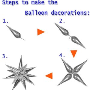 Water Balloons | Diy Explosive Star Water Drop Foil Balloons Big Size 65*21 Cm Festive Party Supplies Christmas Store Promotional Decorations Pools & Water Activities Water Balloons