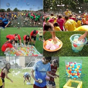 Water Balloons | Filling Water Balloons Funny Summer Outdoor Toy Balloon Bundle Water Balloons Bombs Novelty Gag Toys Pools & Water Activities Water Balloons