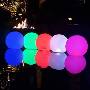 Water Balloons | Led Balloon Large Inflatable Blow Up Beach Large Waterproof For Water Pool Party Outdoor Balloons Garden Luminoustoy Led Balls Pools & Water Activities Water Balloons