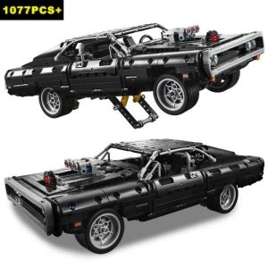 Wooden Blocks | 1077Pcs Technical Dodge Charger Racing Car Building Blocks Model Moc 42111 Assemble Bricks Fast And Furious Toys For Gifts Building & Construction Toys Wooden Blocks