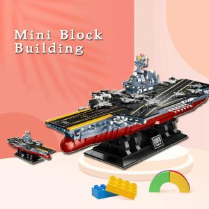 Wooden Blocks | 1560Pcs Military Ww2 Micro Navy Army Aircraft Carrier Model Building Blocks Technical Warship Battleship Weapon Bricks Toys Gift Building & Construction Toys Wooden Blocks