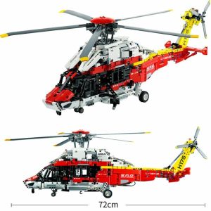 Wooden Blocks | 2001Pcs Technical Airbus H175 Rescue Helicopter 42145 With Electric Motor Plane Model Assemble Bricks Toys Gifts Building & Construction Toys Wooden Blocks