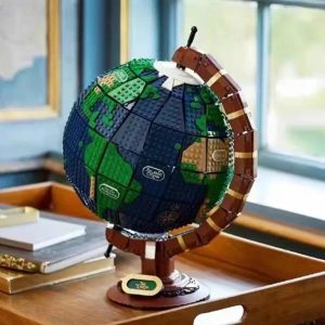 Wooden Blocks | 2022 Expert Moc Bricks 2585Pcs Earth Globe Modular Building Blocks Assembly Bricks Educational Model Bricks 21332 Building & Construction Toys Wooden Blocks