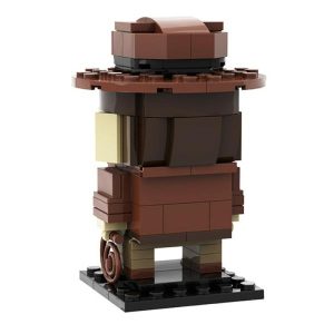 Wooden Blocks | Buildmoc Indiana Jones Brickheadz Movie Raiders Of The Lost Ark Protagonist Action Figures Building Blocks Educational Toys Gift Building & Construction Toys Wooden Blocks