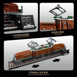 Wooden Blocks | Creative Expert Crocodile Locomotive Building Blocks Trains Tracks Car Model Compatible 10277 Bricks Toys For Gifts Building & Construction Toys Wooden Blocks