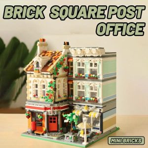 Wooden Blocks | Creative Expert Street View Brick Square Post Office Modular Building Blocks Bricks Model Education Toys Of Xmas Gifts Building & Construction Toys Wooden Blocks