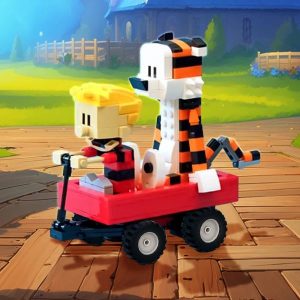 Wooden Blocks | Gobricks Moc Shooting Game Calvined And Hobbes Tiger Model Building Blocks Classic Anime Action Figures Bricks Toy Gift Building & Construction Toys Wooden Blocks