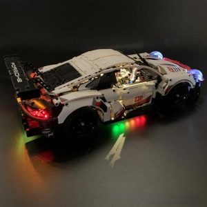 Wooden Blocks | Led Light Kit For 42096 911 Rsr Compatile With 20097 White Super Racing Car Diy Lamp Toys Gift Set Not Included Building Blocks Building & Construction Toys Wooden Blocks