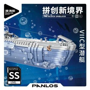 Wooden Blocks | Military Weapon Panlos 628011 Moc Germany World War Ii Viic U-552 Submarine U-Boat Model 6172Pcs Building Block Brick Puzzle Toy Building & Construction Toys Wooden Blocks