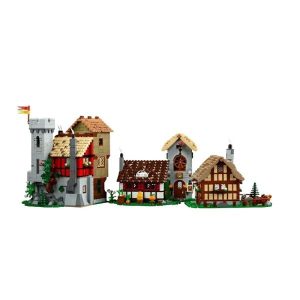 Wooden Blocks | New 3304Pcs Medieval Town Square Building Blocks Compatible 10332 Bricks European Architecture Creative Adults Toys Gifts Building & Construction Toys Wooden Blocks