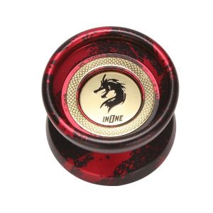 Yoyo | Professional Alloy Magic Yo-Yo Metal Anti-Fall Sleep King Fancy Yoyo Ball Classic Toy Gifts,Black Red Hobby Yoyo