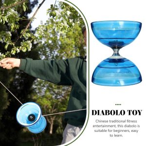 Yoyo | Professional Diabolo Diabolo Yoyo Chinese For Juggling Toy Yo-Yo Aldult Tpu Bearing Elder Fitness Hobby Yoyo