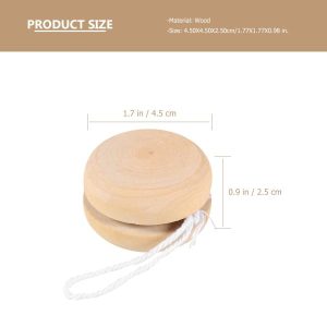 Yoyo | Wooden Yoyo Toy Color Mini Round Diy Yoyo Ball Hand-Made Crafts Log Toys Yo-Yo Creative Yo Yo Toys For Gift Hobby Yoyo