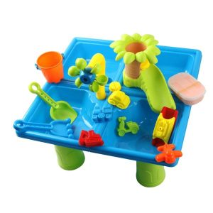 Beach Sand Toys | 24Pcs Sand And Water Table Outdoor Beach Toy Set Gift Sensory Play Table For Summer Outside Beach Backyard Beach Sand Toys Beach Sand Toys