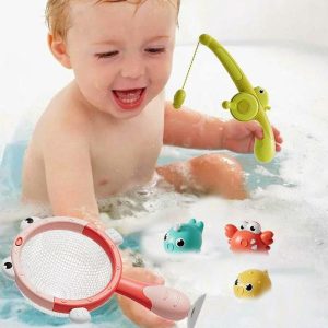 Fishing Toys | Fishing Toy Play Set Fishing Toys Fishing Game Water Toys Fishing Rod Net Floating Animals Fish Bath Toys Fishing Toys Fishing Toys