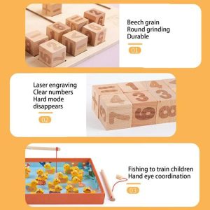 Fishing Toys | Magnetic Fishing Game Fishing Game Educational Toys Color And Animal Recognition Multiple Ways To Play Hand-Eye Fishing Toys Fishing Toys