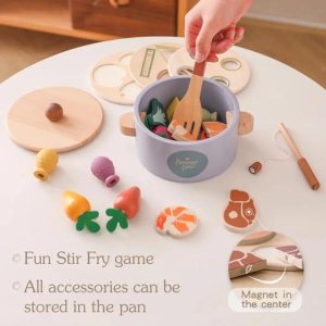 Fishing Toys | Montessori Toy Wooden Pluck Carrots Shape Paired Multifunctional Pot Toy Puzzle Play House Fishing Stir Frying Toy Gift Fishing Toys Fishing Toys