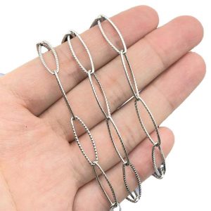 Accessories | 5Meters/Lot Stainless Steel Oval Chain For Jewelry Diy Making Link Chain Necklaces Handmade Accessories Accessories Accessories