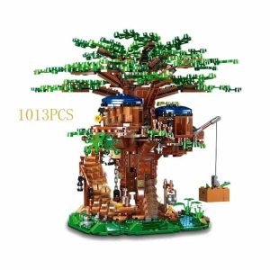 Wooden Blocks | In Stock 1013+Pcs All Seasons Treehouse City Building Blocks Tree House Creator Room Home Bricks Set Toys Gift Building & Construction Toys Wooden Blocks