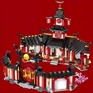 Blocks | 1132Pcs Red House Building Blocks, Made Of Abs Material, Puzzle Toys, Christmas, Halloween, And Birthday Gifts, With Figures Blocks Blocks