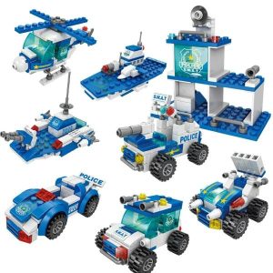 Blocks | 700Pcs City Patrol Police Department Car Building Blocks Vehicle Trucks Inspired Action Figures Brick Toys Blocks Blocks