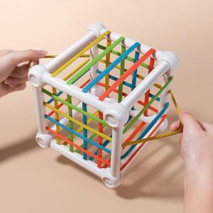 Stacking Blocks | Cube Shap Stacking Puzzle Game Sorters Early Learning Educational Montesori For Toys 3 Years Building & Construction Toys Stacking Blocks