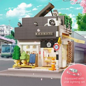 Blocks | 1116Pcs Cada Led City Japanese Style Summer Restaurant Coffee House Building Blocks Friends Light Shop Bricks Toys For Gift Blocks Blocks