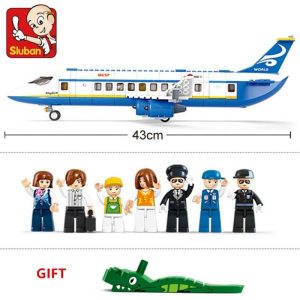 Blocks | 463Pcs City Airport Airbus Aircraft Airplane Plane Brinquedos Avion Model Building Blocks Bricks Educational Toys Blocks Blocks