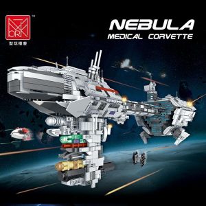 Blocks | Moc-57273 Nebula Medical Corvette Frigate Building Blocks Movie Series Warship Kit Model Bricks Toys Birthday Gift Blocks Blocks