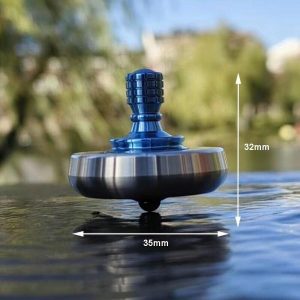 Spinning Top | Edc Titanium Stainless Steel Spinning Top Finger Spinner Ceramic Bead Fidget Stress Relief Toy Hobby Spinning Top